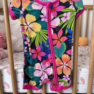 Little Sleepies Jungle Blooms Shorty Zippy